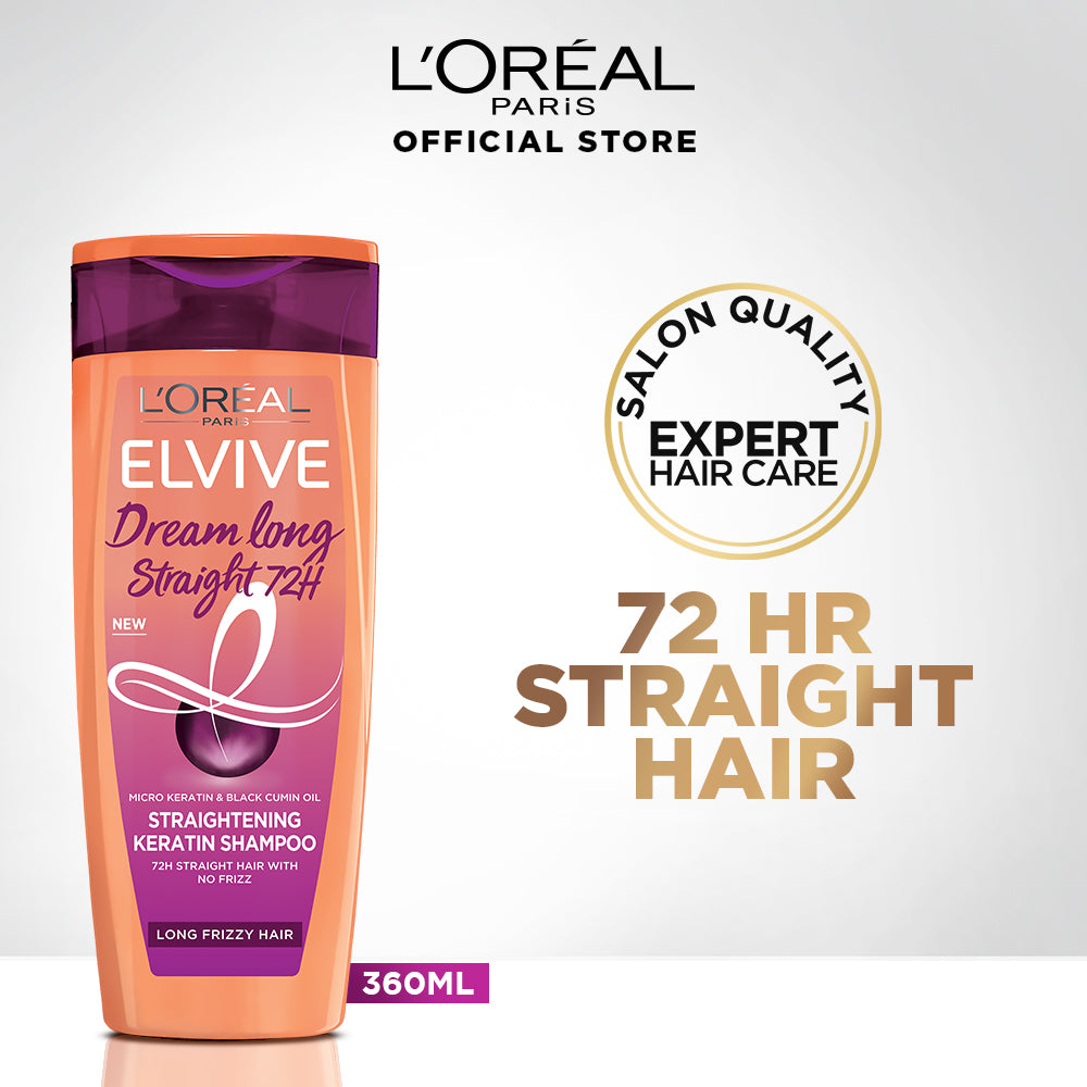 LOreal Paris - Dream Long Straight 72H Shampoo - 360ml