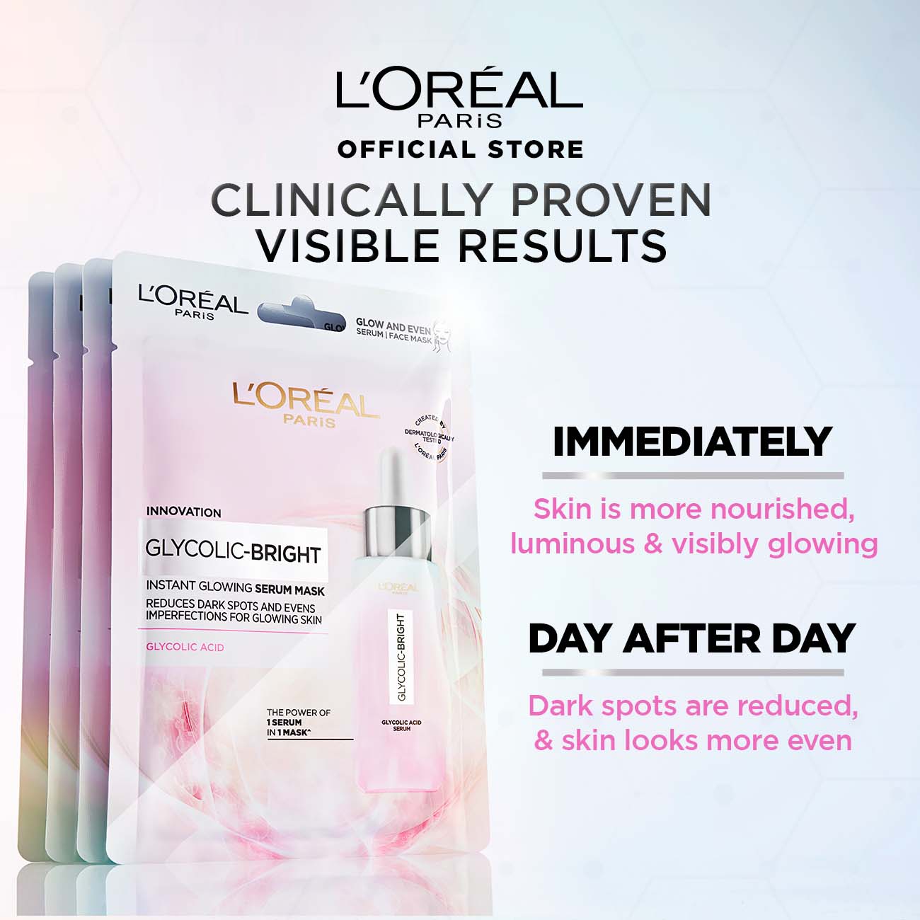 LOreal Paris - Glycolic Bright Instant Glowing Serum Mask
