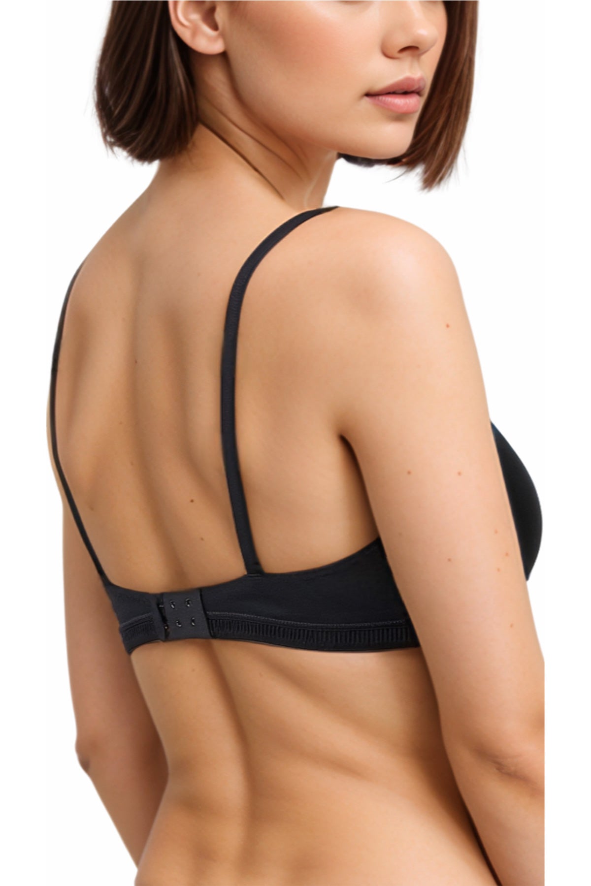 BLS - Alma Non Padded Cotton Bralette - Black