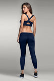 BLS - Eleanor Padded Sports Bra And Tights Set - Blue