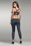 BLS - Eleanor Padded Sports Bra And Tights Set - Grey
