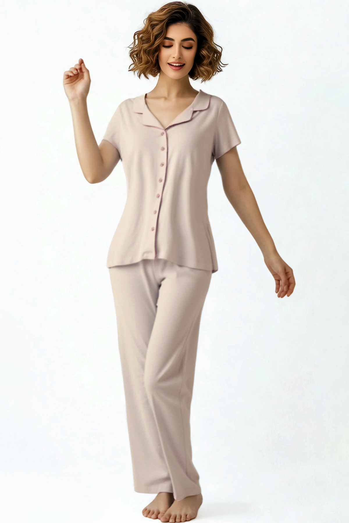 BLS - Misty Viscose Pajama Set - Ivory