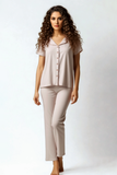 BLS - Misty Viscose Pajama Set - Ivory