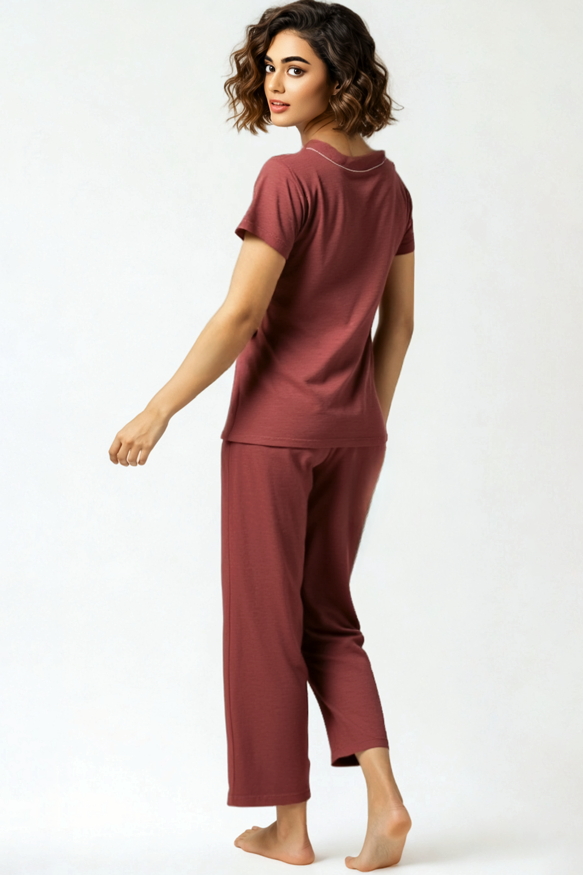 BLS - Misty Viscose Pajama Set - Rust