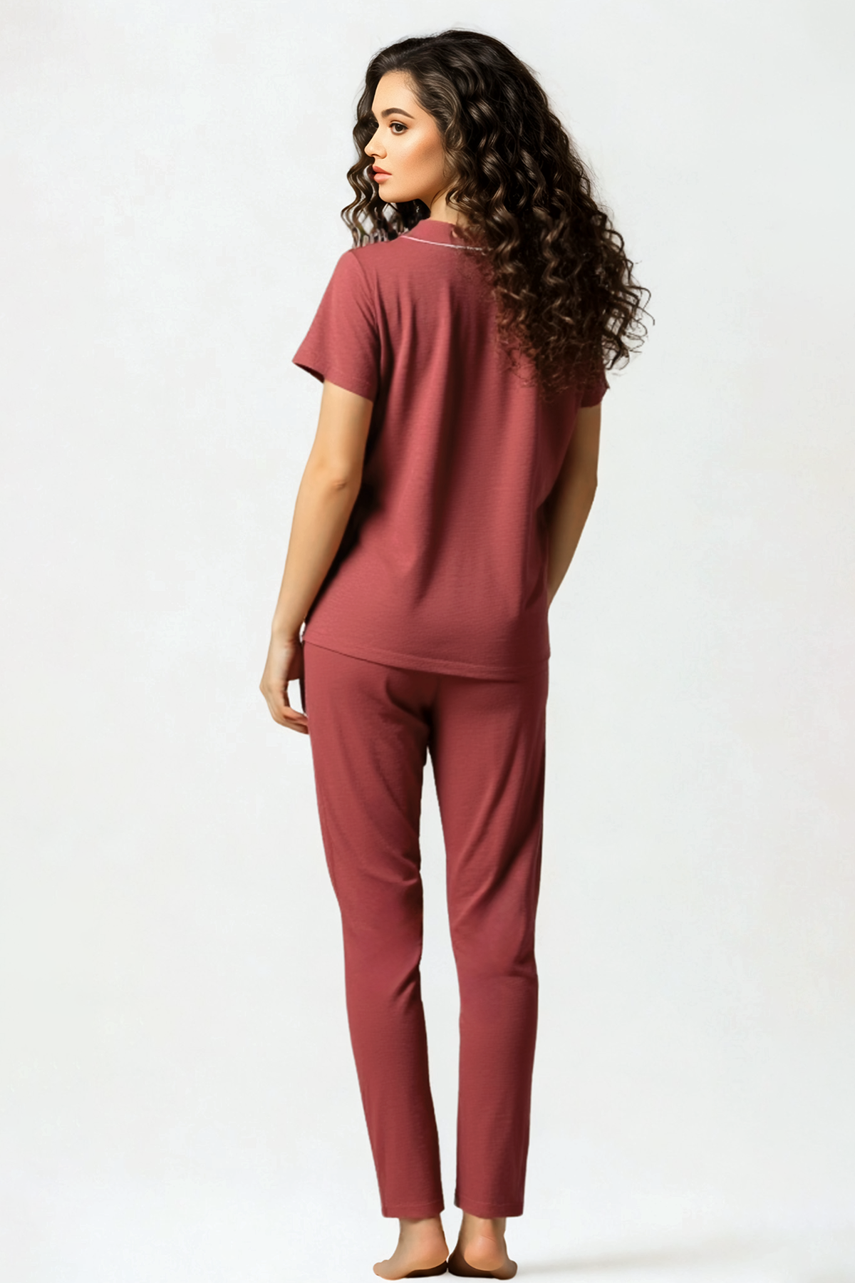 BLS - Misty Viscose Pajama Set - Rust