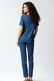 BLS - Seren Viscose Pajama Set - Teal Blue