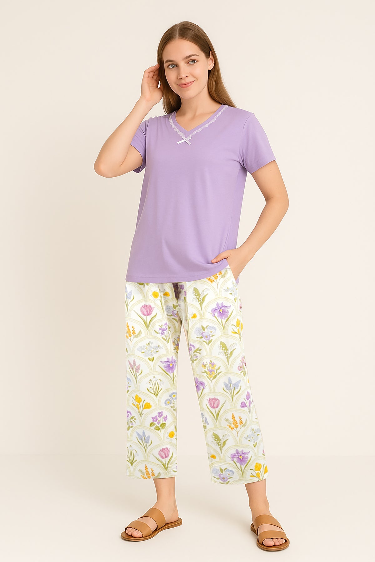 BLS - Violet Viscose Pajama Set