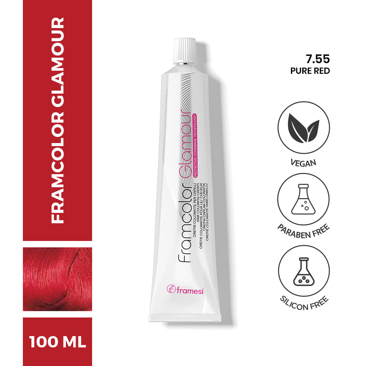 Framesi - FramColor Glamour - 7.55 Pure Red