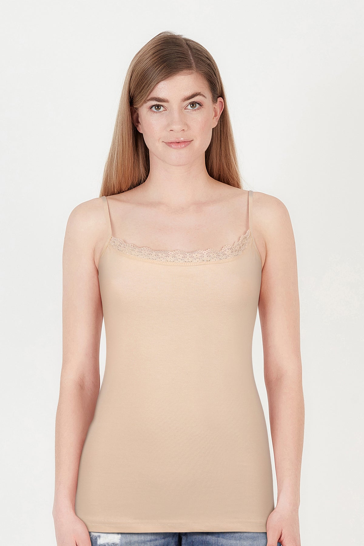 BLS - Zendaya Stretchable Cotton Camisole - Beige