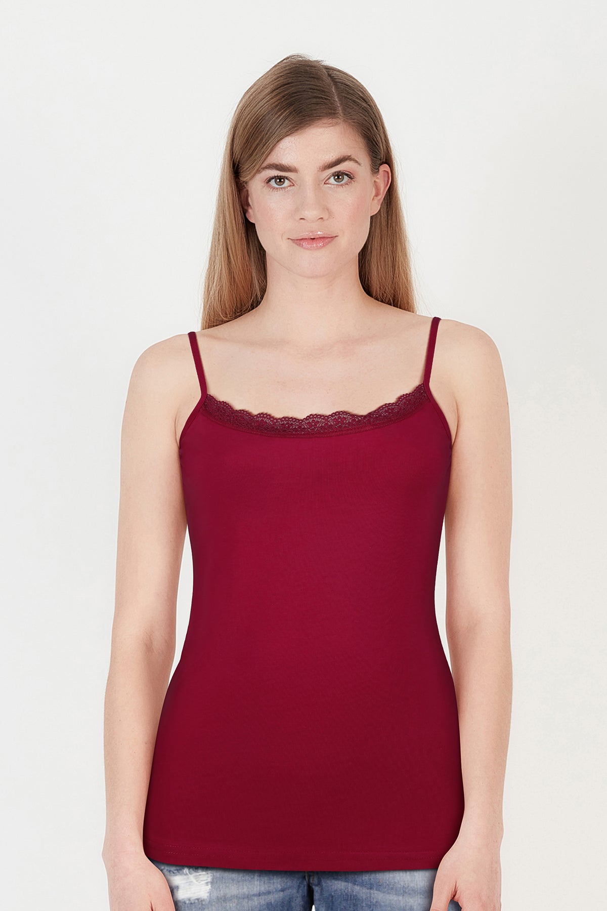 BLS - Zendaya Stretchable Cotton Camisole - Bordo