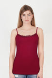 BLS - Zendaya Stretchable Cotton Camisole - Bordo
