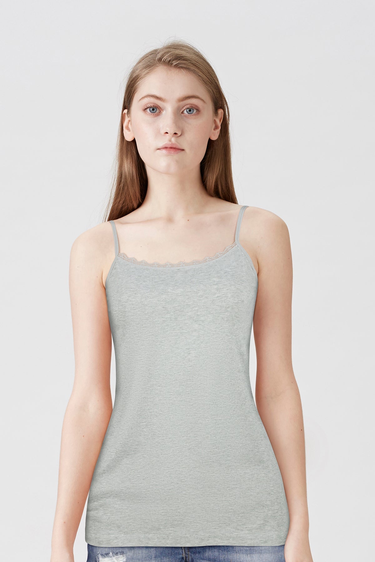 BLS - Zifa Stretchable Cotton Camisole - Grey