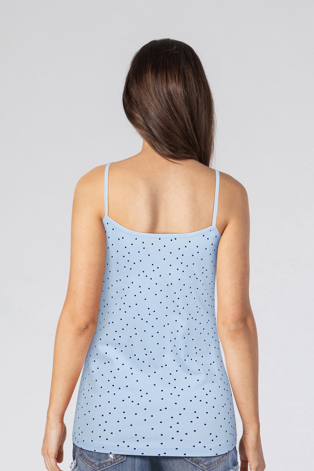 BLS - Zorana Stretchable Cotton Camisole - Light Blue