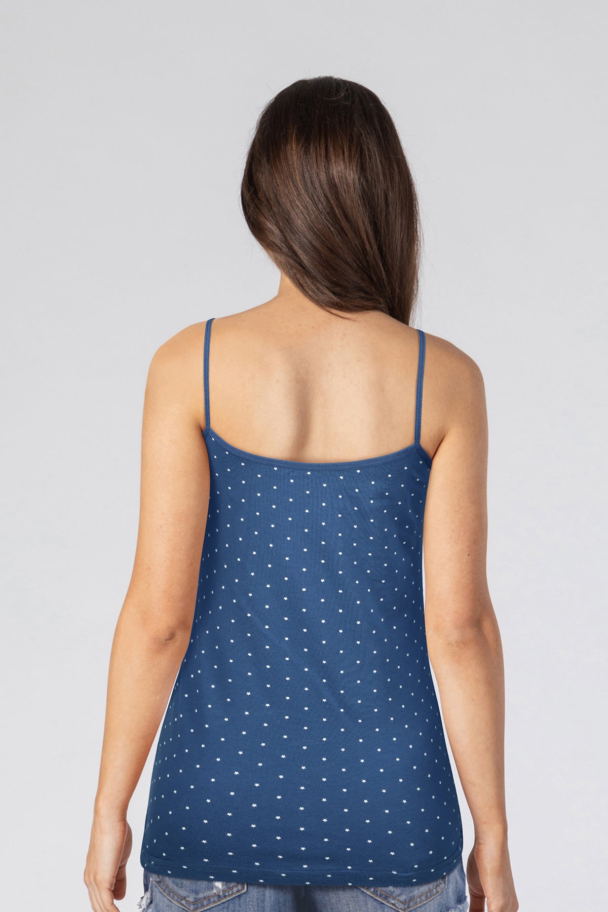 BLS - Zorana Stretchable Cotton Camisole - Navy Blue