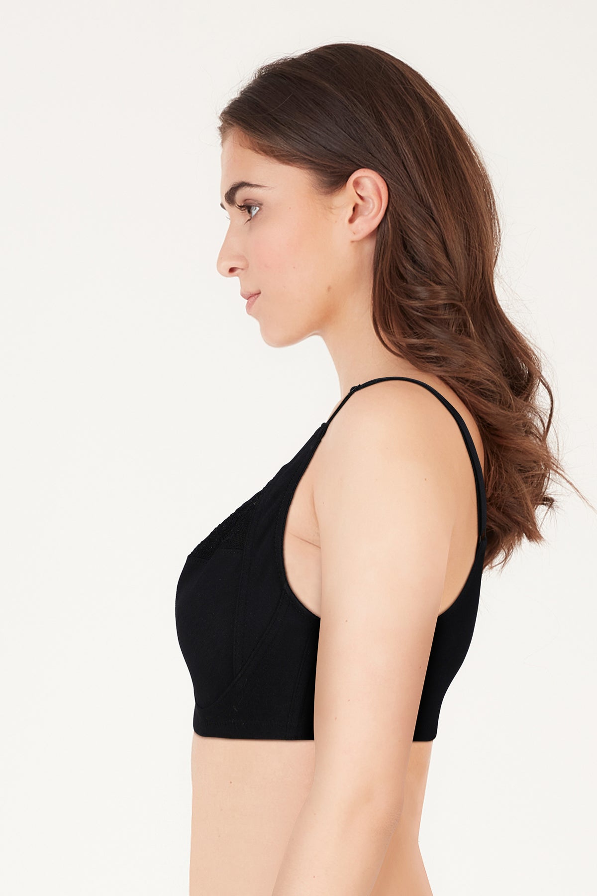 BLS - Cansu Non Wired And Non Padded Cotton Bra - Black