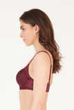 BLS - Celine Wired And Light Padded Bra - Burgundy