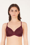 BLS - Celine Wired And Light Padded Bra - Burgundy