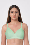 BLS - Colma Non Wired And Padded Cotton Bra - Sea Green
