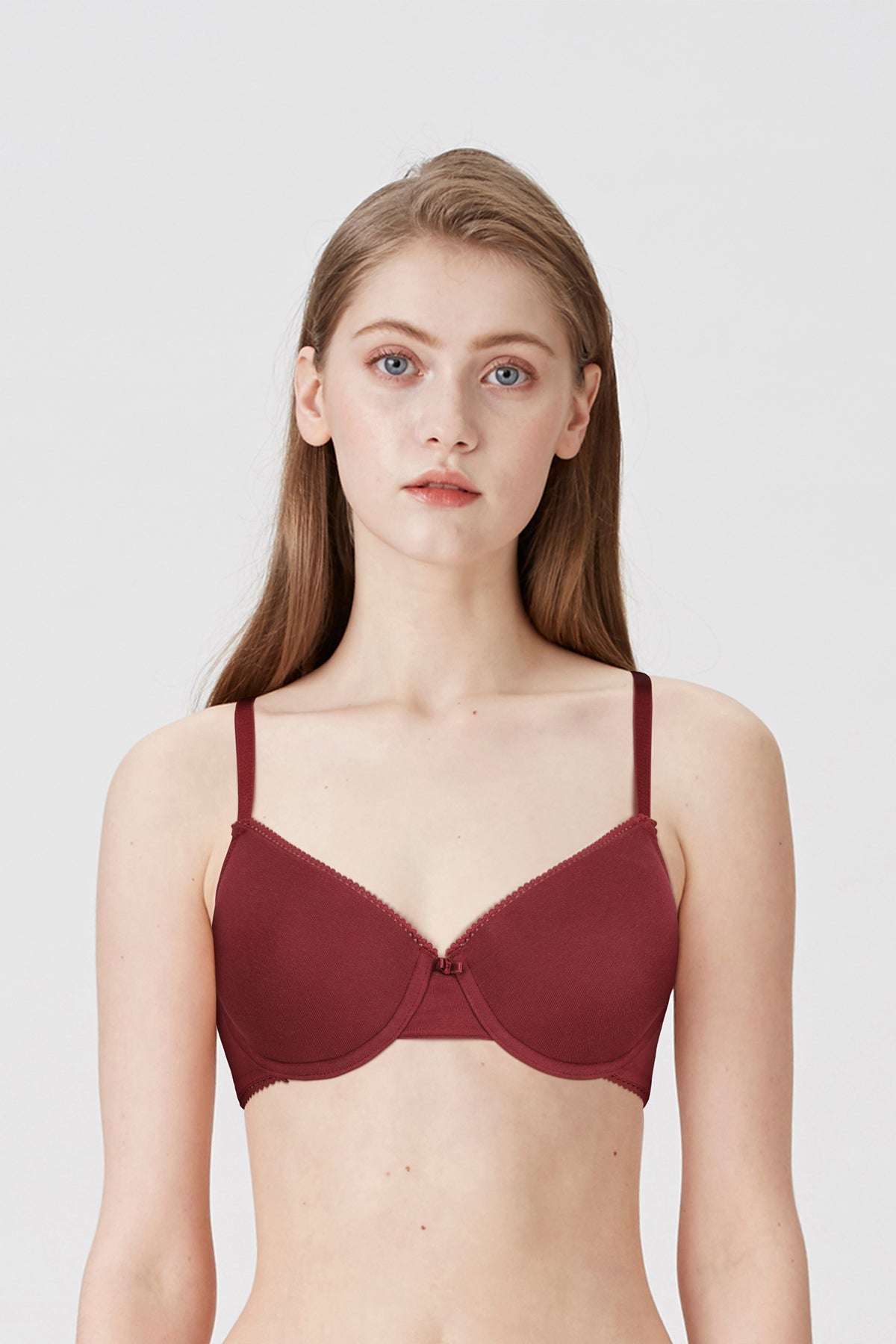 BLS - Colo Wired And Padded Cotton Bra - Hena