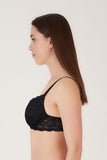 BLS - Passion Wired And Pushup Lace Bra - Black