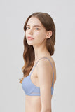 BLS - Paza Wired And Padded Cotton Bra - Light Blue