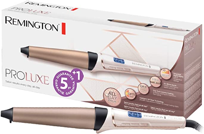 Remington - Proluxe Hair Curling Wand Tong 210 c 25-38MM Rose Gold Model Non. CI91X1
