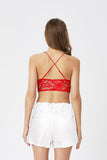 BLS - Belle Non Padded Lace Bralette - Red