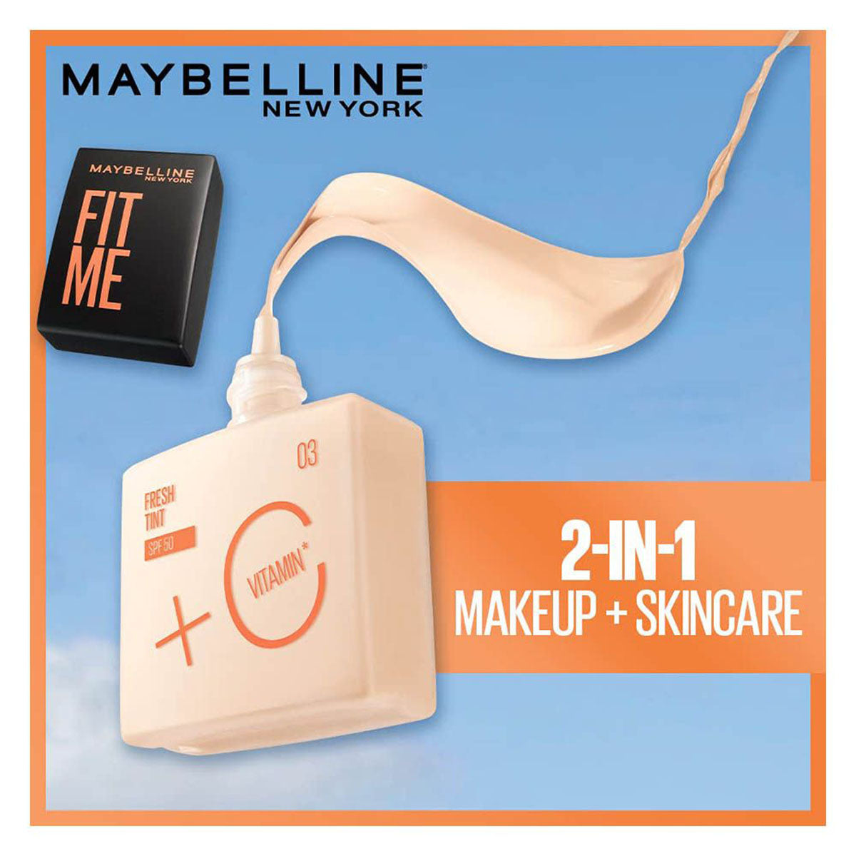 Maybelline - Fit Me Fresh Tint Spf 50 + Vitamin C Foundation - 06