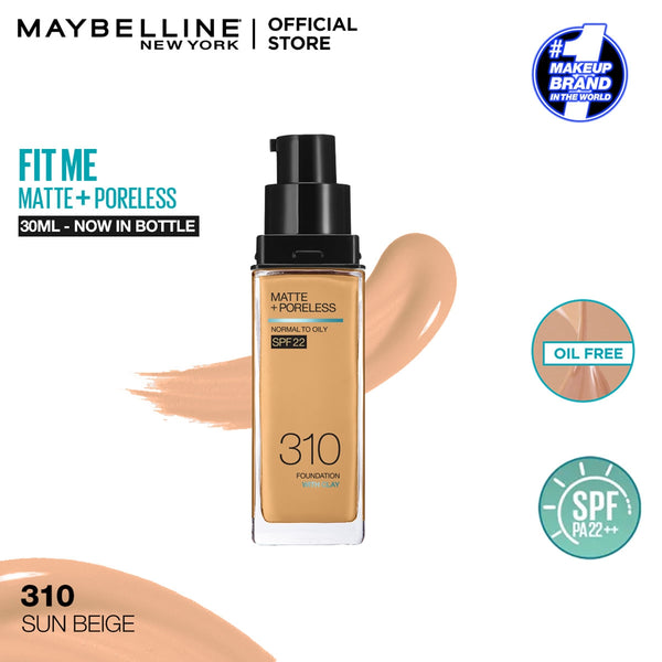 Maybelline - Fit Me Matte + Poreless Liquid Foundation SPF 22