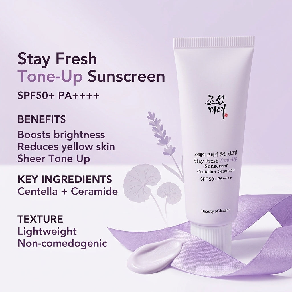 Beauty of Joseon - Stay Fresh Tone-Up Sunscreen Purple 50Ml