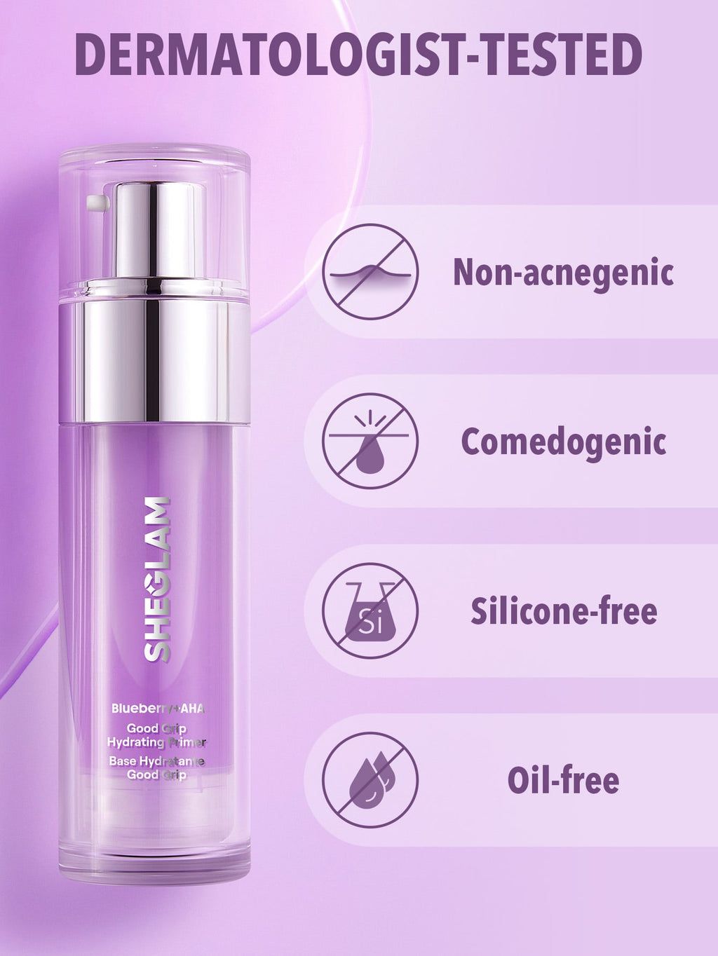 Sheglam - Good Grip Hydrating Primer - Blueberry + Aha