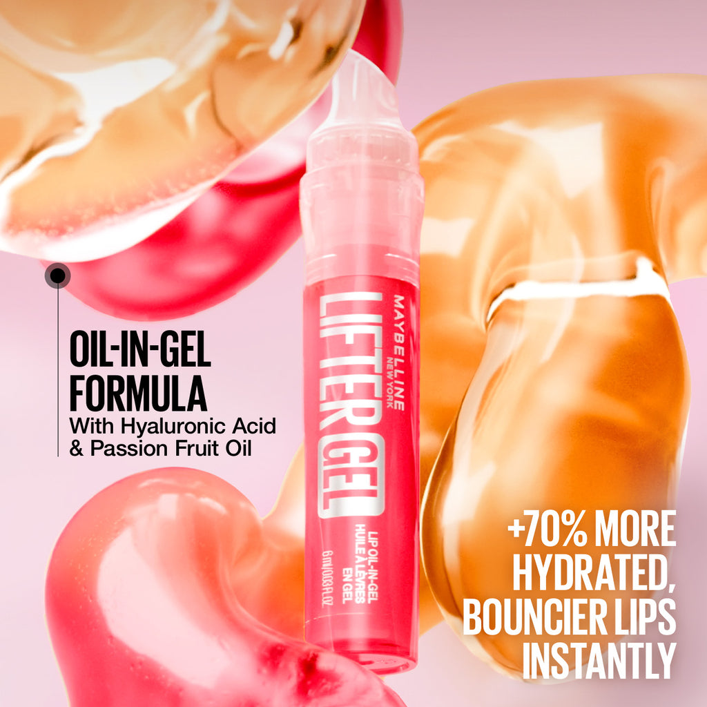 Maybelline - Lifter Gel Oil-in-Gel Lip Gloss Infused with Hyaluronic Acid