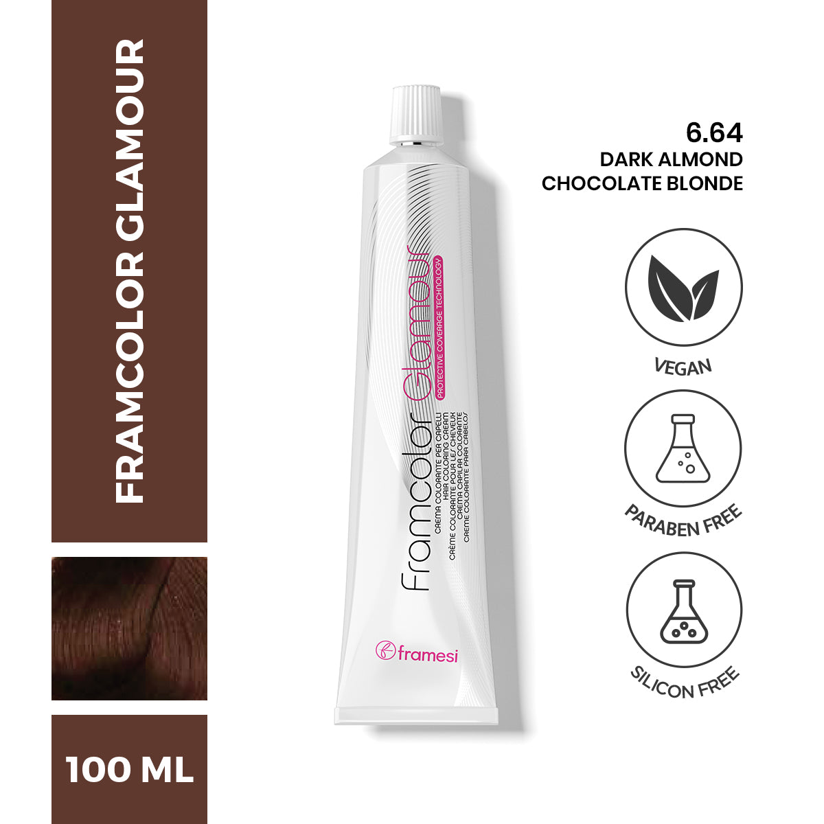 Framesi - FramColor Glamour - 6.64 Dark Almond Chocolate Blonde