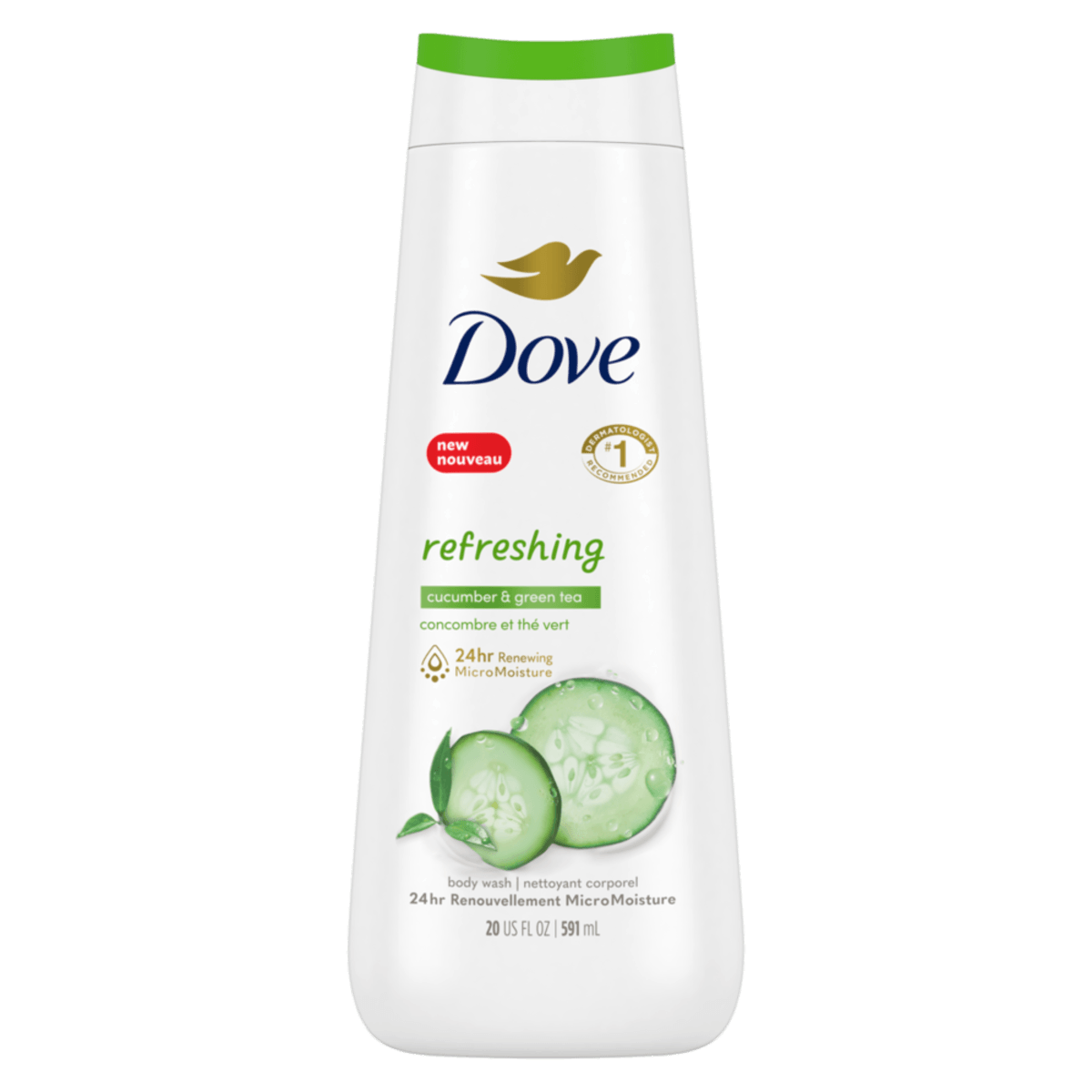 Dove - Cucumber & Green Tea Body Wash - 591ml