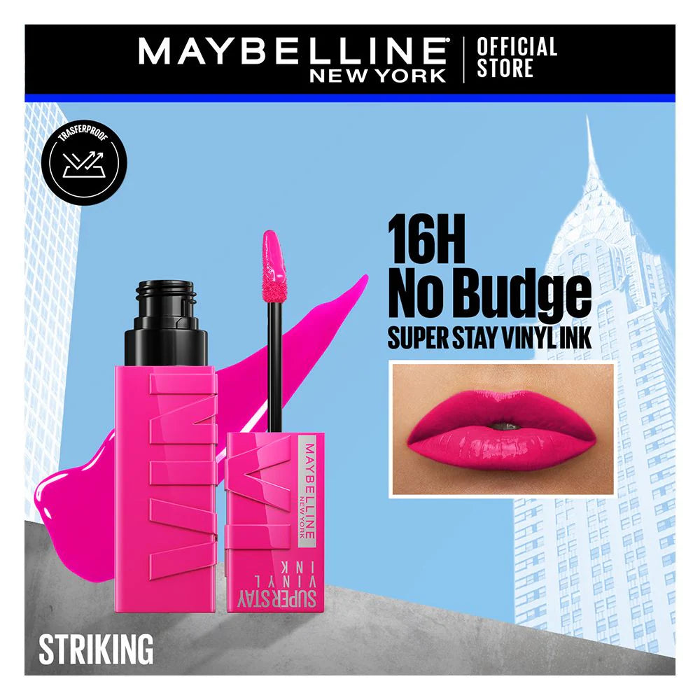 Maybelline - Superstay Vinyl Ink Lipstick - 150 Striking