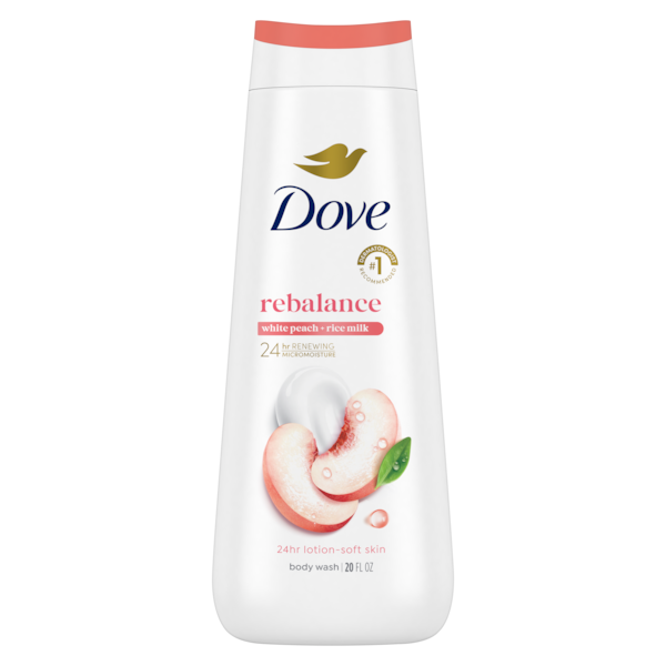 Dove - Rebalancing White Peach & Rice Milk Lotion - 20 Fl Oz (591ml)