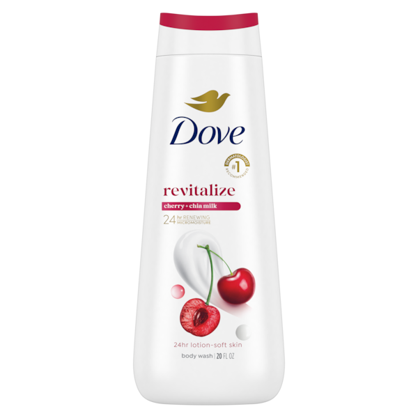 Dove - Revitalizante Cherry & Chia Milk Body Wash - 20 Fl Oz (591ml)