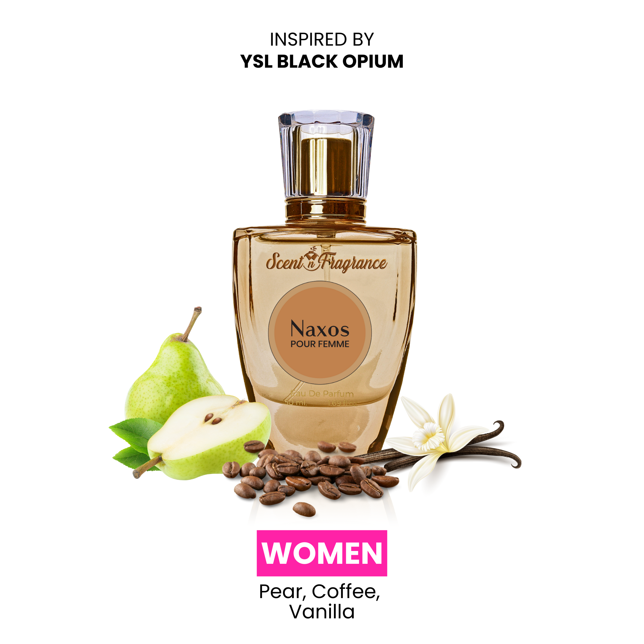 Naxos Inspired By YSL Black Opium - Women - 50ml