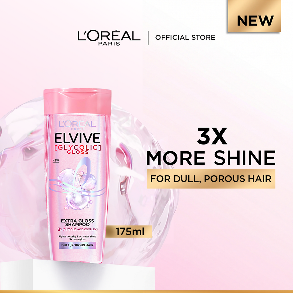 L'Oreal Paris - Elvive Shampoo Glycolic Gloss 175Ml