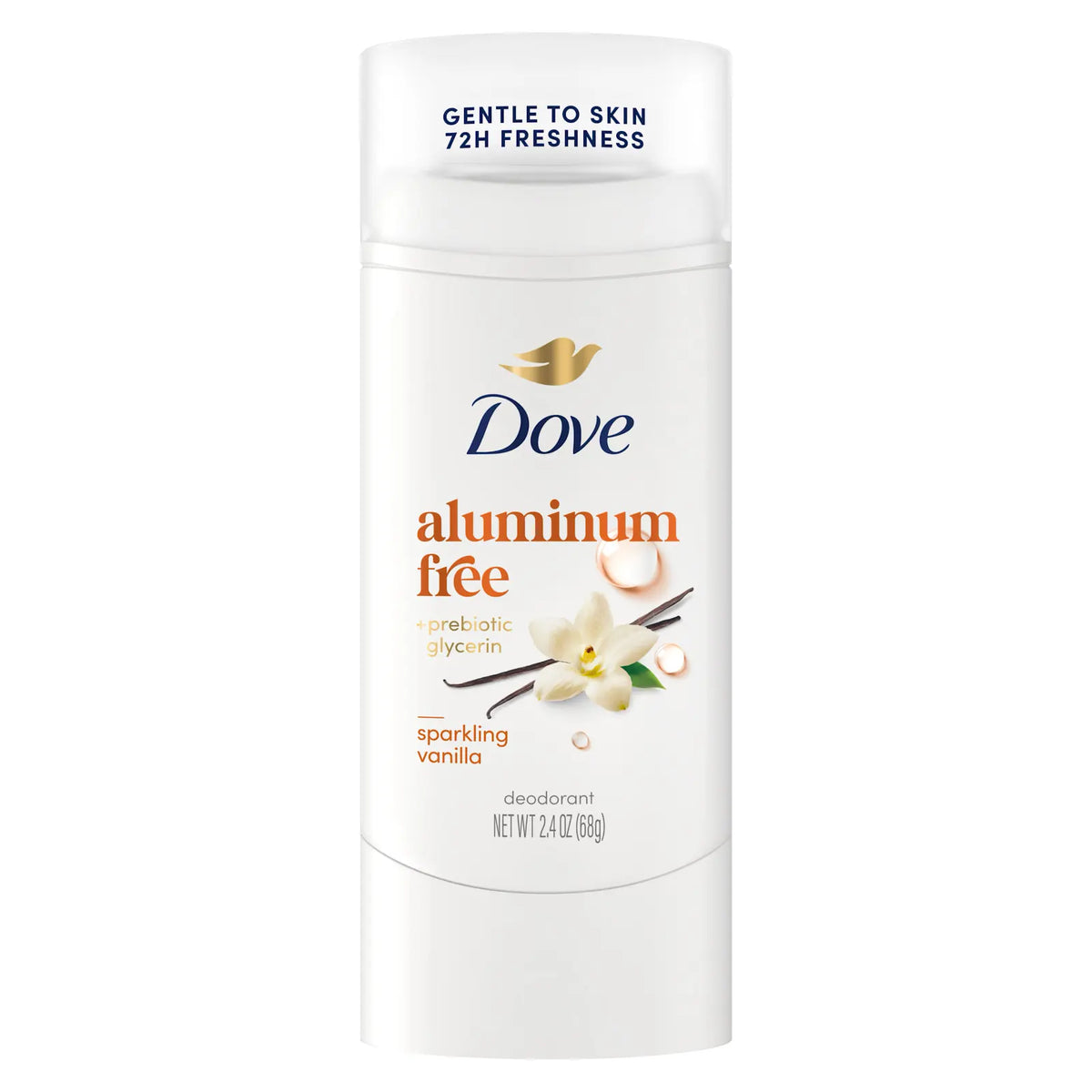 Dove - Sparkling Vanilla Aluminum Free Deodorant Stick - 2.4 Oz (68g)
