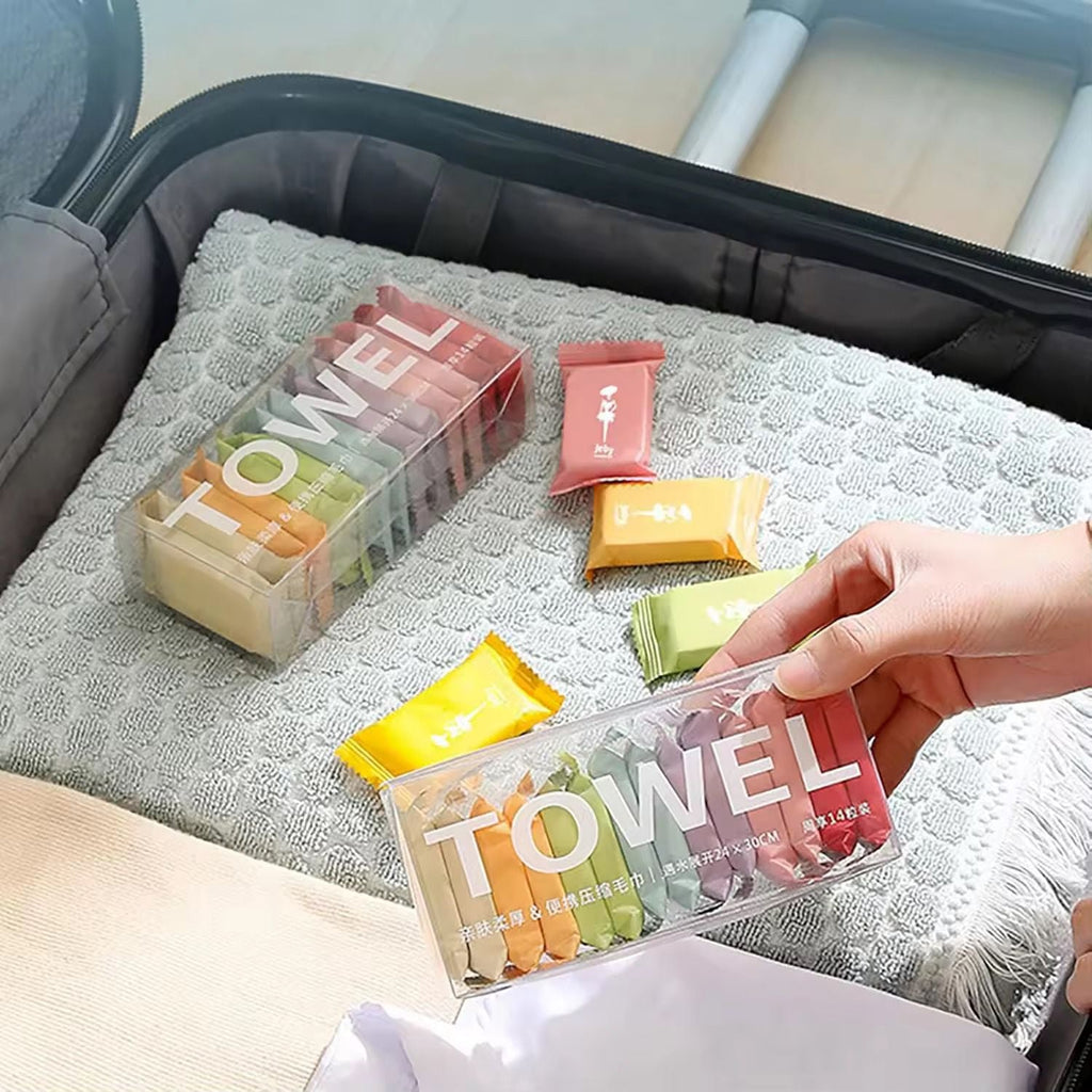Luxe Basics - Compressed Portable Facial Cleaning Towels 14S