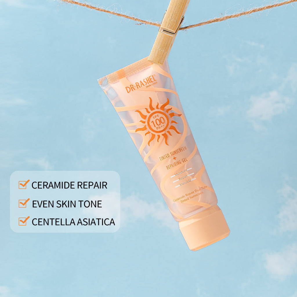 Ceramide Repair Dual-Tube Tinted Sunscreen+Repairing Gel 100 PA+