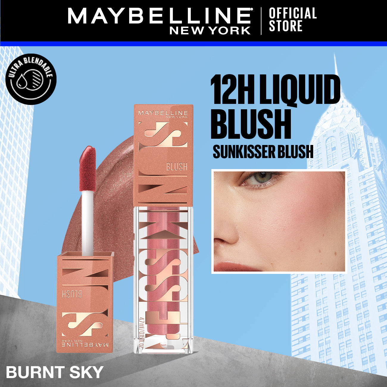 Maybelline - New York Sunkisser Liquid Glow Blush - Original Burnt Sky 04