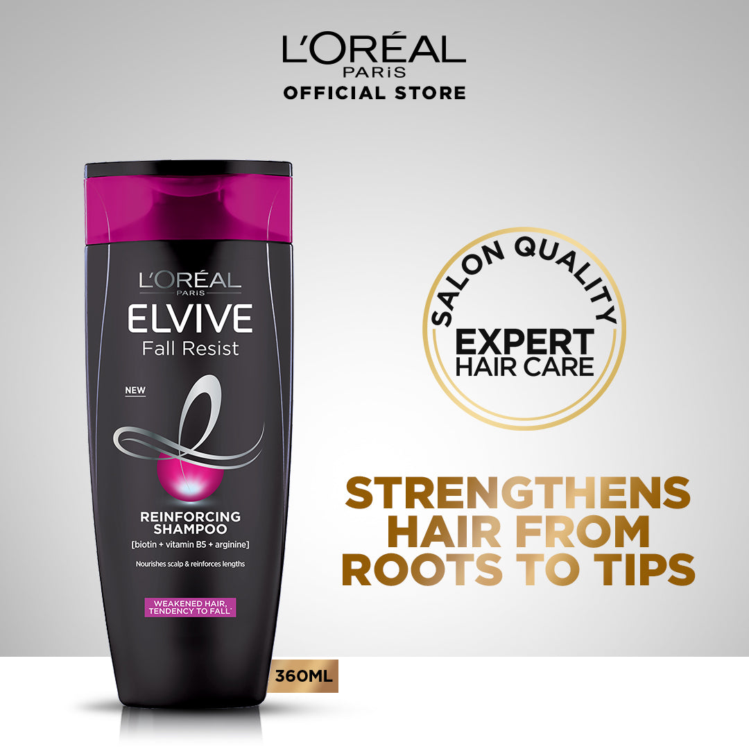 LOreal paris - Fall Resist Shampoo For Hair Fall - 360 ml