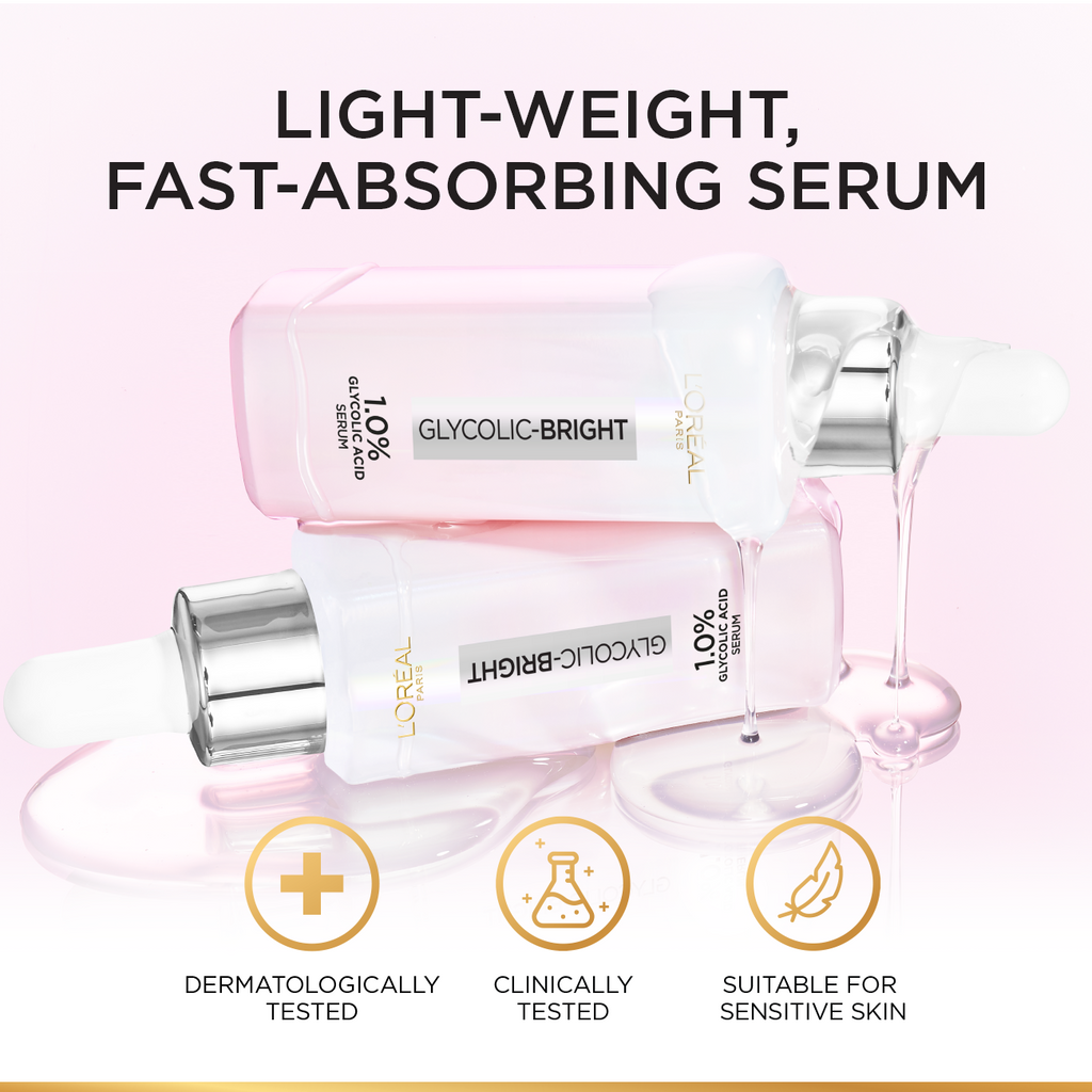 LOreal Paris - Glycolic Bright Instant Glowing Face Serum - 15ml