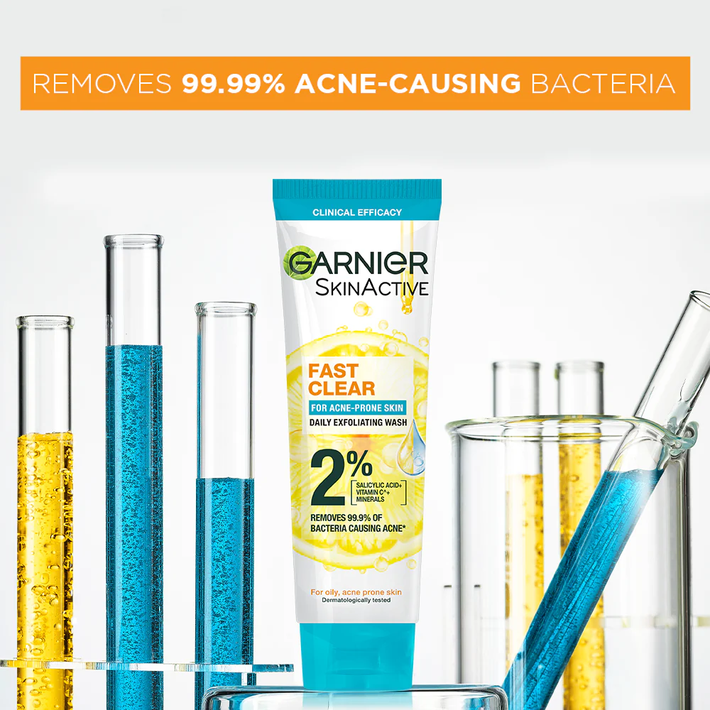 Garnier - Bright Anti Acne Face Wash - 50ml