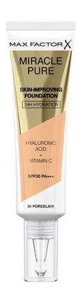Max Factor - Miracle Pure Skin Improving Foundation 24H Hydrating SPF30 - 30 Porcelain 30 ML