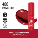 Rimmel London - Thrill Seeker Lip Latex 400 - Rimmel Red