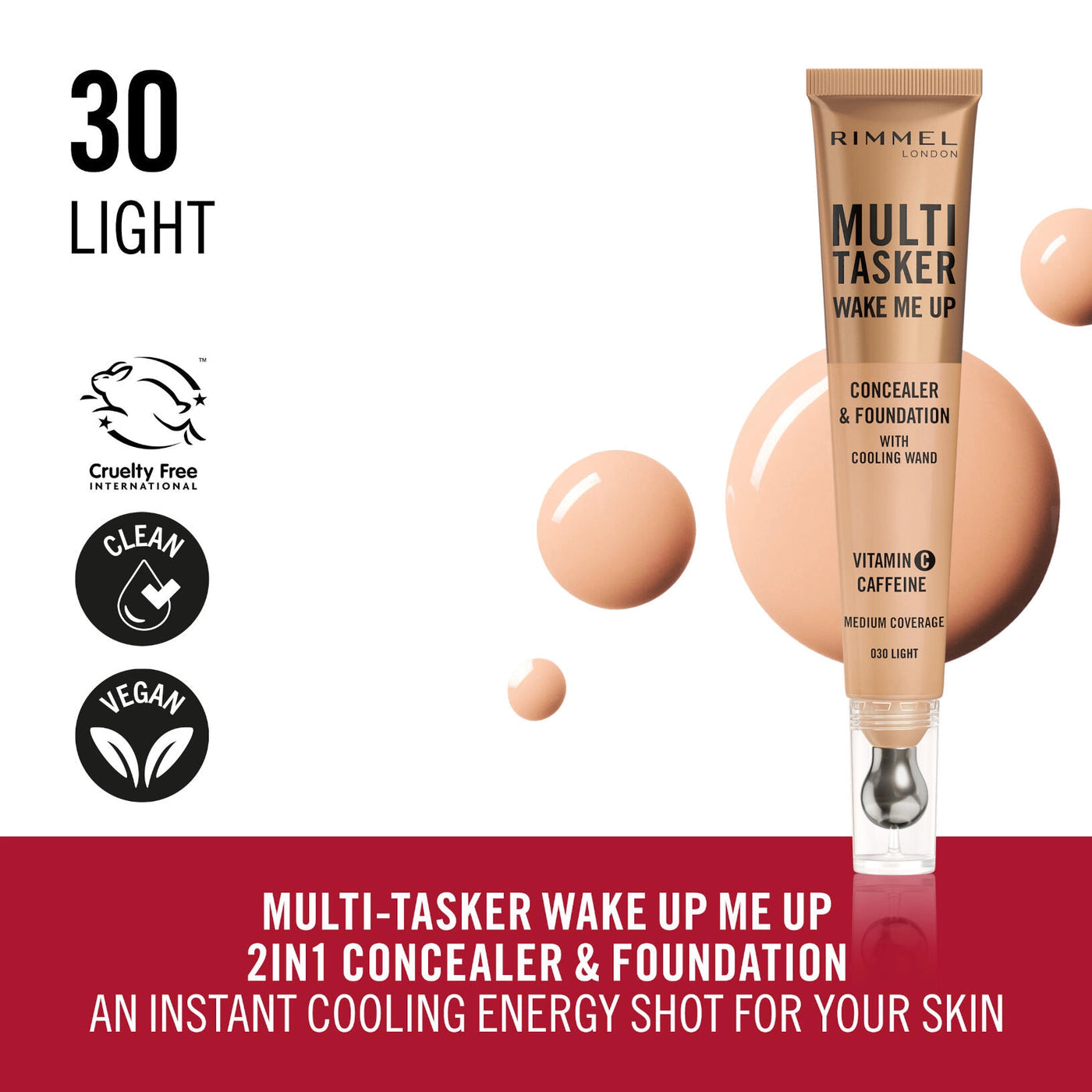 Rimmel London - Concealer Multi Tasker Wake Me Up - 030 Light