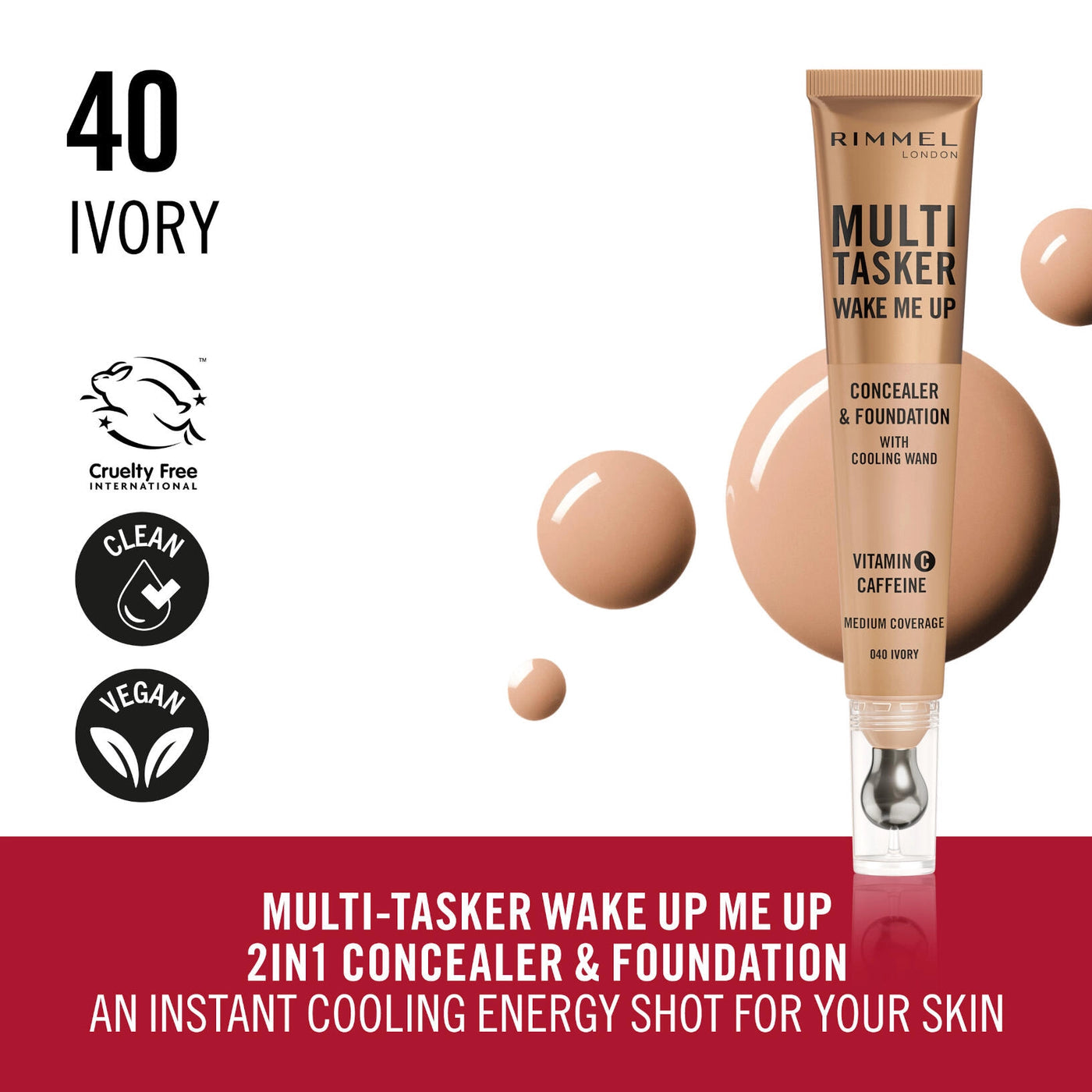 Rimmel London - Concealer Multi Tasker Wake Me Up - 040 Ivory